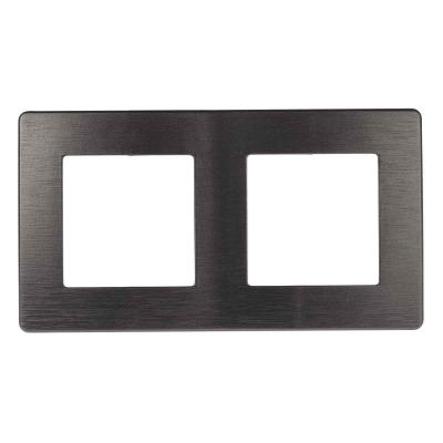 Рамка 2-постовая ЭРА 12 сатин графит 12-5102-12 Рамка 2-постовая ЭРА 12 сатин графит 12-5102-12