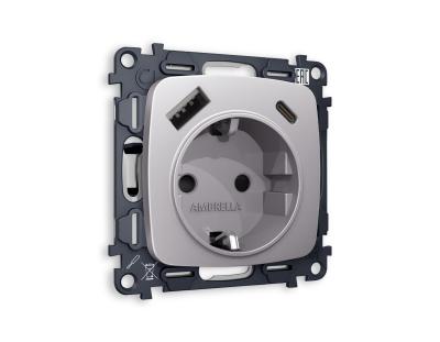 Комплект механизма розетки Ambrella Volt MO MO510010 Комплект механизма розетки Ambrella Volt MO MO510010