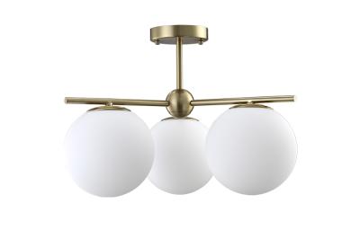 Потолочная люстра на штанге Crystal Lux FELIZ FELIZ SP-PL3 BRONZE/WHITE