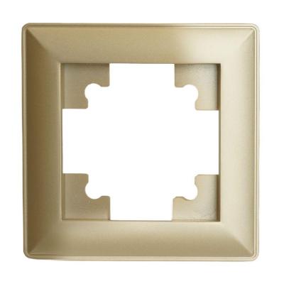 Рамка 1-постовая Stekker Катрин золото 49606