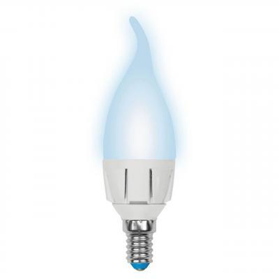 Лампа светодиодная (UL-00002415) Uniel E14 7W 4000K матовая LED-CW37 7W/NW/E14/FR PLP01WH