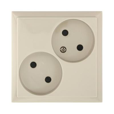 Розетка двойная без з/к, со шторками LK Studio LK60 863601-1