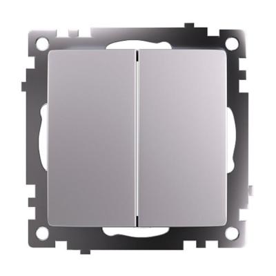 Переключатель двухклавишный Stekker Катрин 49168