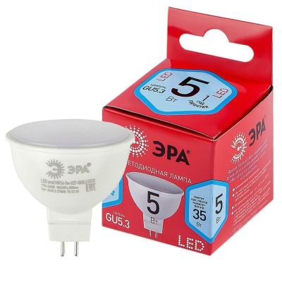 Лампа светодиодная ЭРА LED MR16-5W-840-GU5.3 R