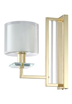 Бра Crystal Lux NICOLAS NICOLAS AP1 GOLD/WHITE Бра Crystal Lux NICOLAS NICOLAS AP1 GOLD/WHITE