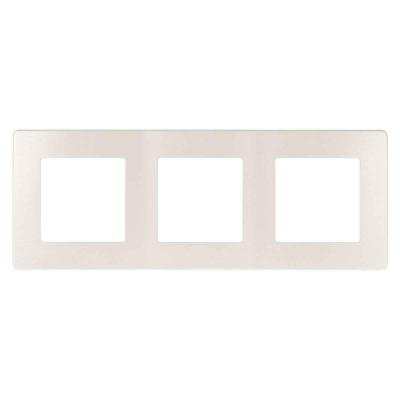 Рамка 3-постовая ЭРА 12 сатин перламутр 12-5103-15 Рамка 3-постовая ЭРА 12 сатин перламутр 12-5103-15