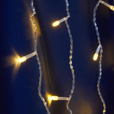 Уличная светодиодная Гирлянда Feron Бахрома 230V желтая без мерцания CL23 41633 Уличная светодиодная Гирлянда Feron Бахрома 230V желтая без мерцания CL23 41633