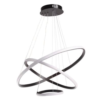 Подвесная с кольцами люстра (Пульт) De Markt Оскар 510012503