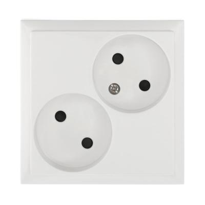 Розетка двойная без з/к, со шторками LK Studio LK80 843604-1