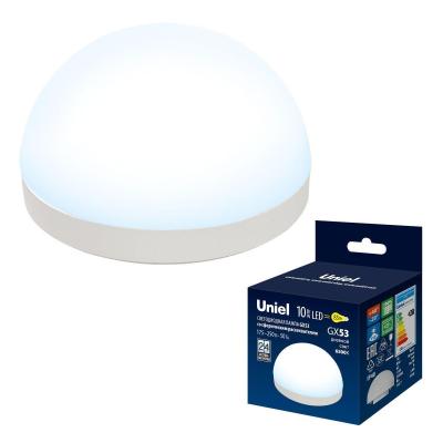 Лампа светодиодная Uniel Sphere LED-GX53-10W/6500K/GX53/FR/SPHERE PLZ02WH