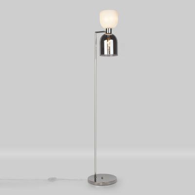 Торшер со стеклянными плафонами 01085/2 никель