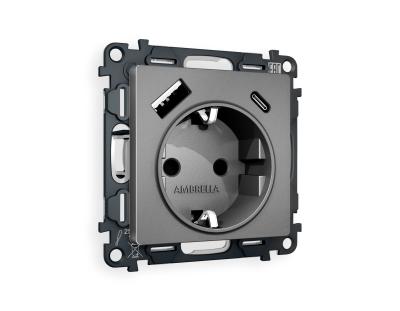 Комплект механизма розетки Ambrella Volt MA MA660010