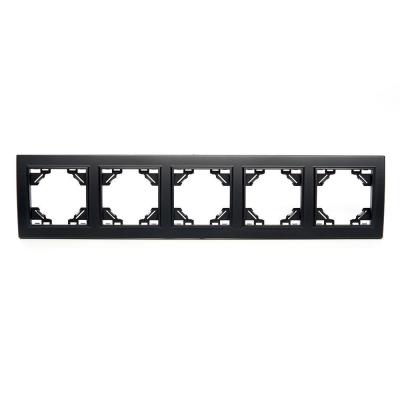 Рамка 5-постовая Stekker Эрна черный 39622