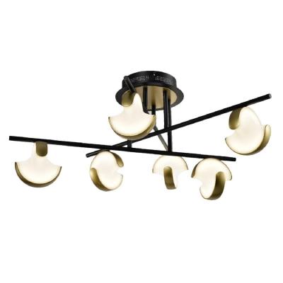 Люстра потолочная на штанге Gerhort G91051/6BK+GD