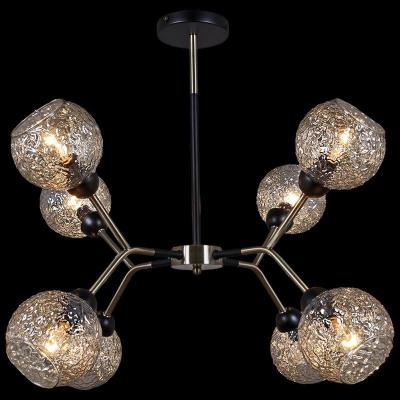 Люстра потолочная на штанге Illumico IL0268-8PSQ-79 BK AB