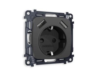 Комплект механизма розетки Ambrella Volt MO MO909010 Комплект механизма розетки Ambrella Volt MO MO909010
