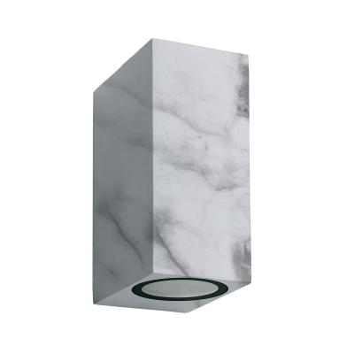 Уличный настенный светодиодный светильник Uniel Marble UUL-P42A 2х6W/GU10 IP65 Marble