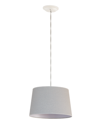 Подвесной светильник на 1 лампу 33 см серый лен Razsvet RZ-P1-2833-2-62
