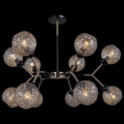 Люстра потолочная на штанге Illumico IL0268-12PSQ-79 BK AB