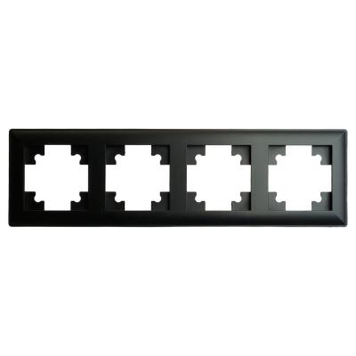 Рамка 4-постовая Stekker Катрин черный 39815