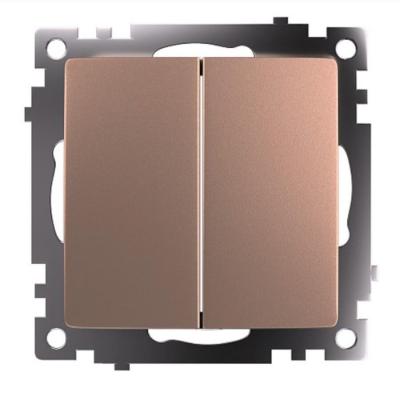 Переключатель двухклавишный Stekker Катрин 49169