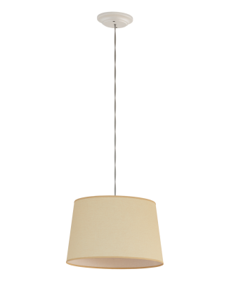 Подвесной светильник на 1 лампу 33 см песочный Razsvet RZ-P1-2833-2-21