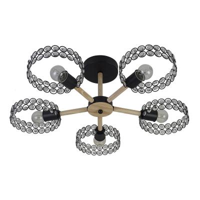 Люстра потолочная на штанге Escada Banjo 679/5P Black