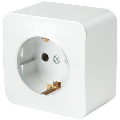 Розетка 2P+PE Stekker София белый 49302