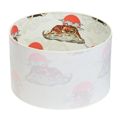 Абажур для торшера 40 см с рисунком  «Крадущийся тигр» RAZSVET RZ-4040-1-R03