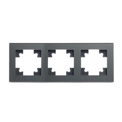Рамка 3-постовая Stekker Катрин графит 39541