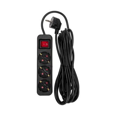 Удлинитель 3 гнезда, 5м, с/з, с выключателем REXANT 13-4020