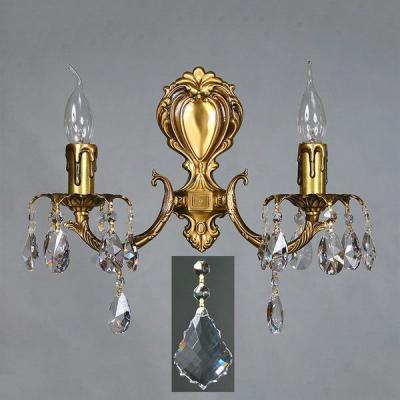 Ambiente 2226/2 AB New Leaf BENISA бра (настенный светильник, хрустальный)