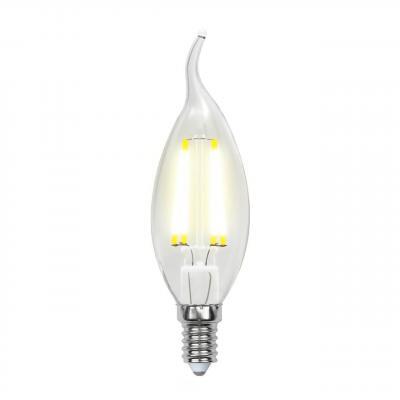 Лампа светодиодная филаментная (UL-00001374) Uniel E14 6W 4000K прозрачная LED-CW35-6W/NW/E14/CL PLS02WH Лампа светодиодная филаментная (UL-00001374) Uniel E14 6W 4000K прозрачная LED-CW35-6W/NW/E14/CL PLS02WH