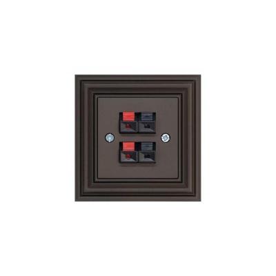 Аудиорозетка двойная Liregus Retro коричневый омбре 29-041 Аудиорозетка двойная Liregus Retro коричневый омбре 29-041