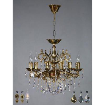 Ambiente 2128/6 PB New Leaf LEON люстра подвесная хрустальная Ambiente 2128/6 PB New Leaf LEON люстра подвесная хрустальная