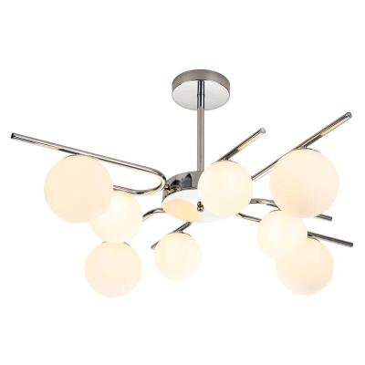 Люстра потолочная на штанге Escada Sphere 642/8P Silver Люстра потолочная на штанге Escada Sphere 642/8P Silver