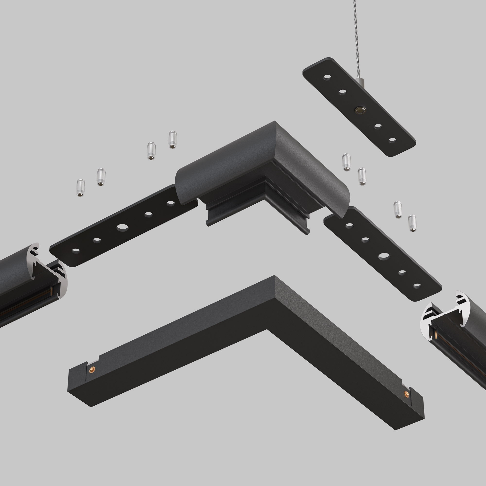 Коннектор Maytoni Accessories for tracks Basity TRA172CL-R-11B Коннектор Maytoni Accessories for tracks Basity TRA172CL-R-11B