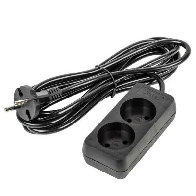 Удлинитель 2гн 2м б/з Uniel Ultra S-CU2-3 Black Удлинитель 2гн 2м б/з Uniel Ultra S-CU2-3 Black