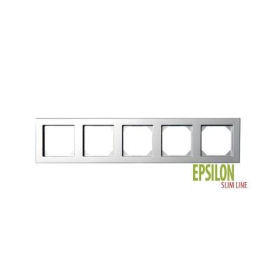 Рамка 5-постовая Liregus Epsilon серебро 28-1905 Рамка 5-постовая Liregus Epsilon серебро 28-1905